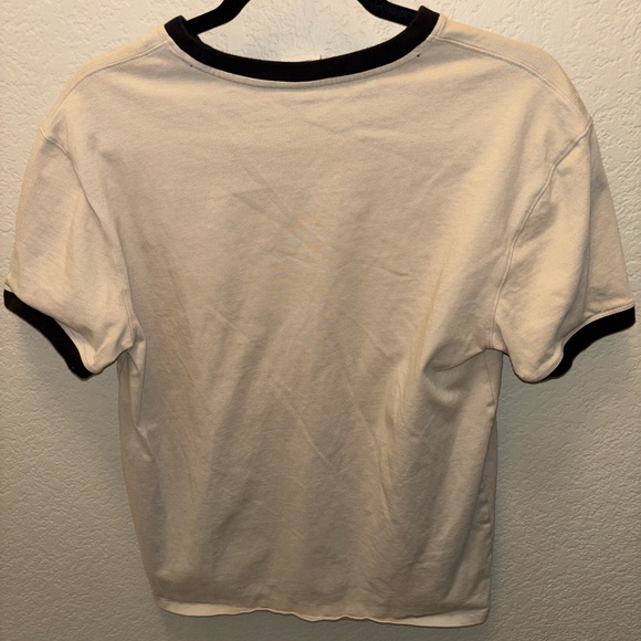 Champion Men’s Medium Cream and Black Short Sleeve Tee Athlete Modern Bold - Picture 5 of 5